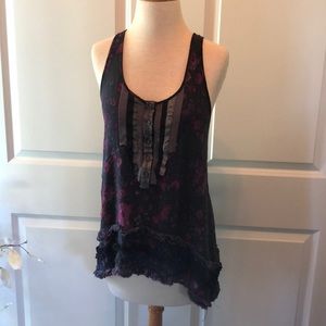 🎉SALE🎉FREE PEOPLE Ruffle Hi-Low Tank